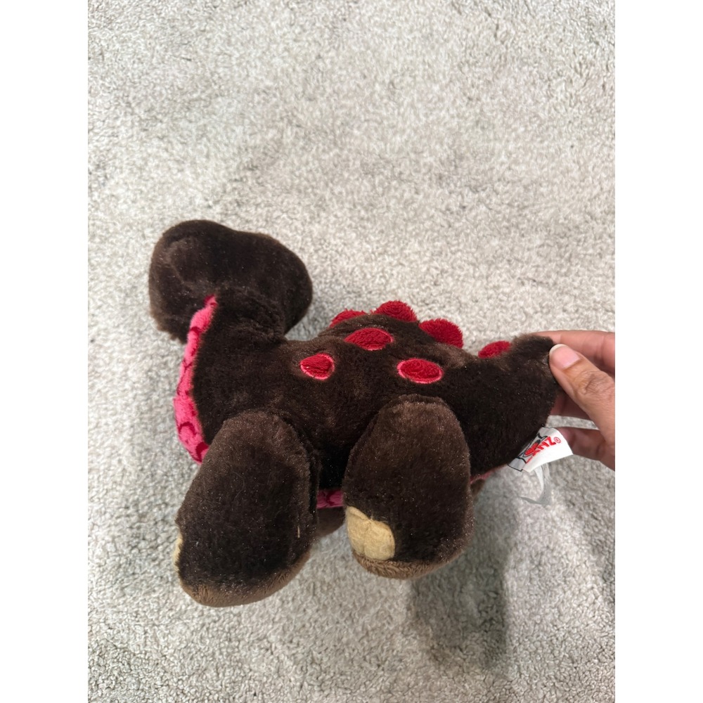 Ganz Webkinz Lava Dragon Plush Brown Pink Red Retired Collectible Stuffed Animal